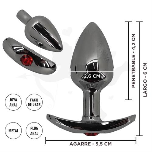 Carina Roja S : Joya Anal Metalica